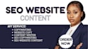 write SEO website copy for startups and small business