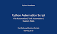 create python automation scripts and tools