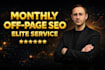 do monthly off page SEO