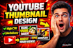 make modern youtube thumbnail design