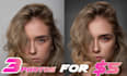do pro headshot retouching with natural skin texture