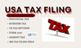 prepare, file amend form 1120, 5472, foreign llc tax as a cpa