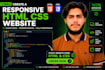 create a responsive HTML CSS website