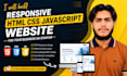 create a responsive HTML CSS website