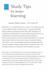create neat and asthetic handwritten study notes in PDF