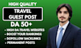 provide travel guest post, travel backlinks