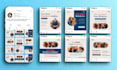create carousel post design and editable canva social media templates