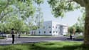 create quality educational facility render  kindergarten and livelyschool facade