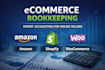 do amazon, shopify and ecommerce bookkeeping in quickbooks