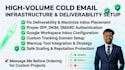 set up cold email infrastructure using instantly or smartlead