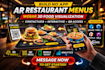 build no app ar restaurant menus webar food visualization, contactless 3d dining