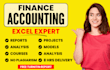 do accounting and finance assigned, financial statements analysis, excel project