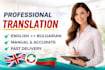 professionally translate your text