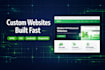build responsive custom coded website from scratch