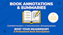write a high converting book description