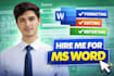 create ,edit and format documents in ms word