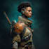 make cyberpunk sci fi robot, mecha character concept art
