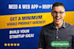 build a web app, mvp, saas