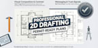draft professional autocad 2d floor plans and drawings