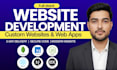 build custom website development using react and node