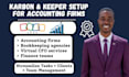 setup karbon and keeper for automated bookkeeping workflows