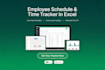 create employee work schedule tracker, finance and time off tracker in excel