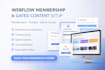 build webflow membership website memberstack outseta setup webflow gated content