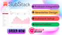 setup substack account substack newsletter design
