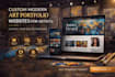 build art gallery and artist portfolio website