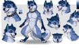 draw dynamic furry or fursona illustration with custom background