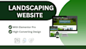 design a professional landscaping website for lawn care business