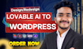 convert lovable ai or any ai design to a wordpress elementor website