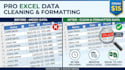do professional excel data cleaning, remove duplicates, and convert to CSV