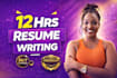 deliver an ats resume within 12 hours