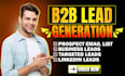 b2b lead generation linkedin lead generation and email list building