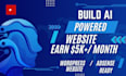 build ai powered automated blog,to generate passive income