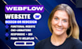 design, redesign, or develop webflow website and convert figma to HTML