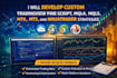code custom tradingview pinescript, mql4, mql5, mt4, mt5, ninjatrader strategies