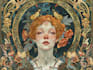 create illustrations in art nouveau style
