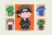 create custom nft art cartoon, mascot, avatar illustration