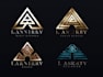 design real estate, roofing, construction logo