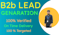 do b2b lead and linkedin lead gen for email list building