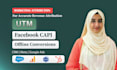 set up utm tracking, facebook capi, offline conversions and CRM revenue tracking