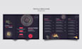 design cafe, bakery, and restaurant menu card