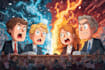 draw a funny cartoon illustration