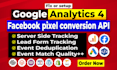 fix or setup facebook pixel conversion API ga4 server side tracking