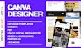 create professional canva editable templates and designs