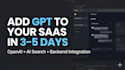 integrate openai gpt API into your saas backend