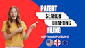 write draft file a patent for your invention or idea and prior art search