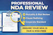 review and redline your nda to protect you from legal risks